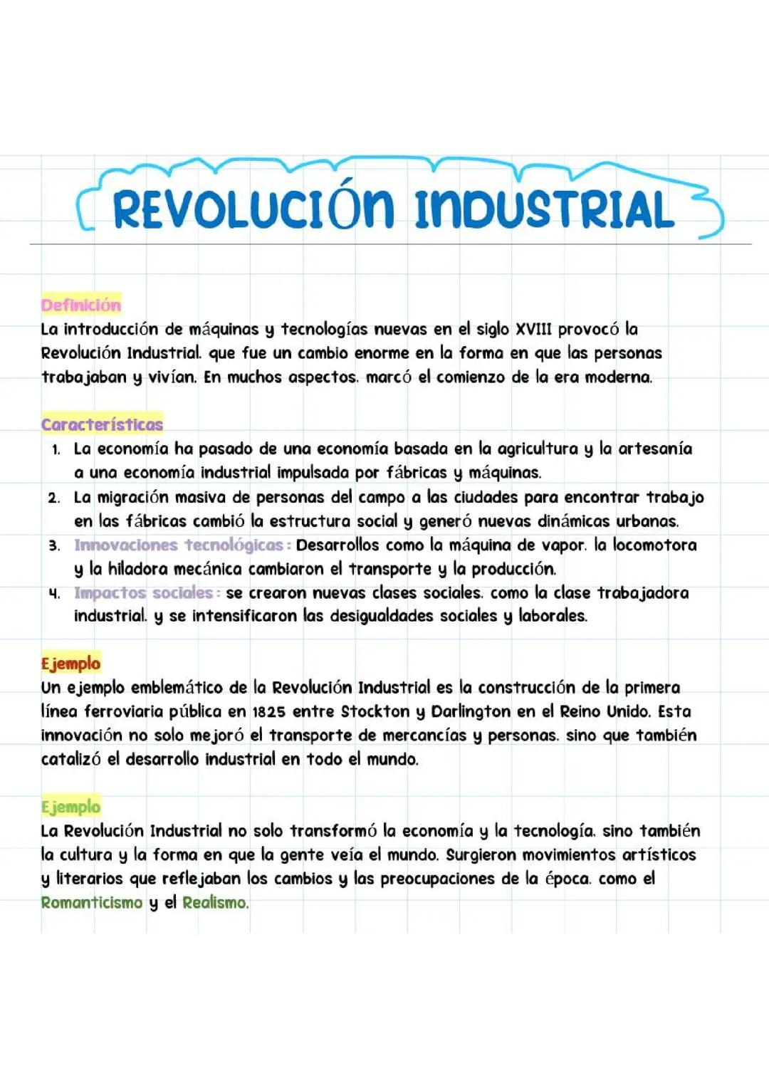 La Revolución Industrial: Definición y Ejemplos