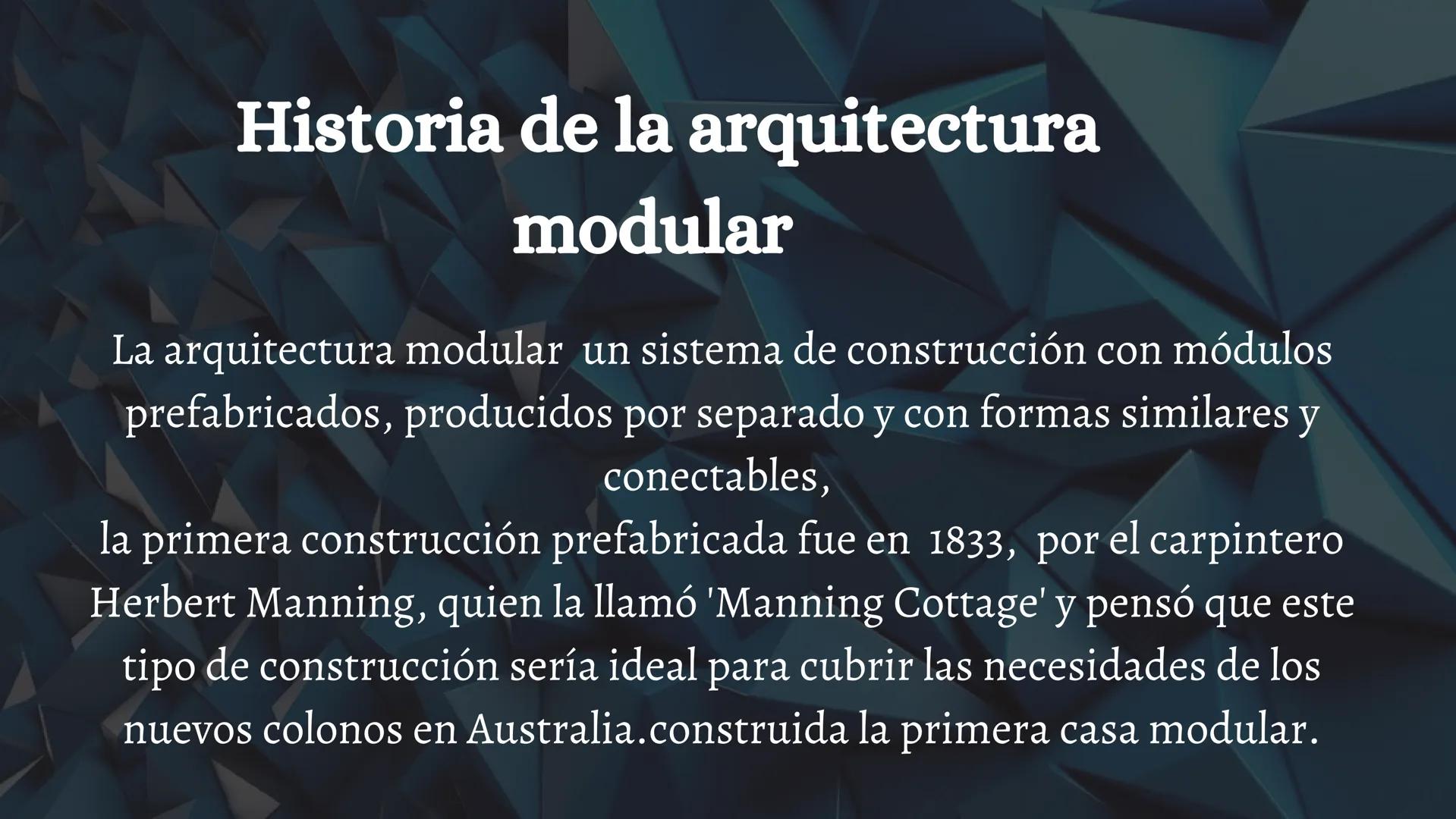 # Índice

*   Introducion
*   Historia de la
arquitectura modula
*   Carateristicas
*   Ejemplos
*   Conclusiones # Introducción

La arquite