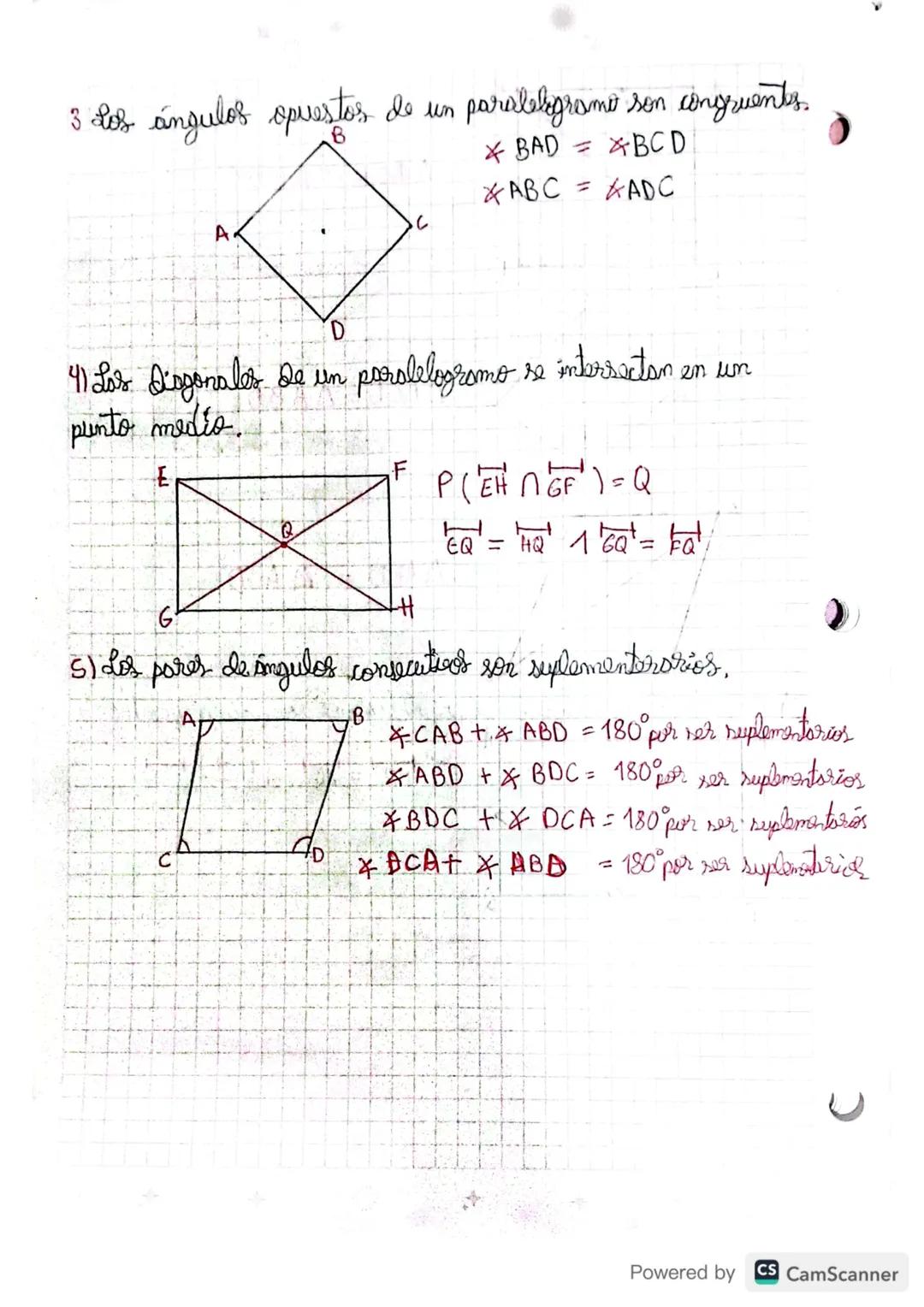 # CUADRILATERO: Es un poligono an
4 Isles, 4 seértices, 4 angulos internes, Yangules externes,
2 diagonsles,


Lados spuestos: Son Aguilles 