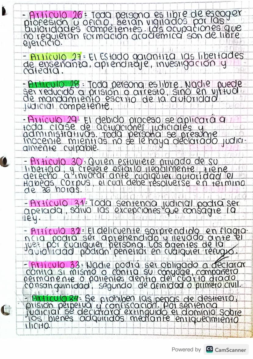 .
Derecho
Clasificación de derechos fundamen
tales: Articulo 11 al 41
• 1. Derecho natural o positivo: Innato del ser humano
2. Derecho mora