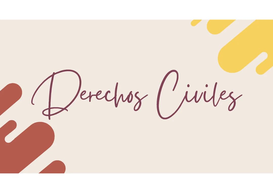 Presentacion sobre los derechos civiles