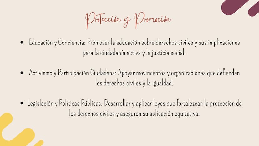 Derechos Civiles ¿Qué son los Derechos Civiles?
Los derechos civiles son derechos básicos y fundamentales
que garantizan la igualdad de toda