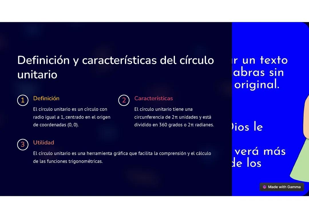 El círculo unitario