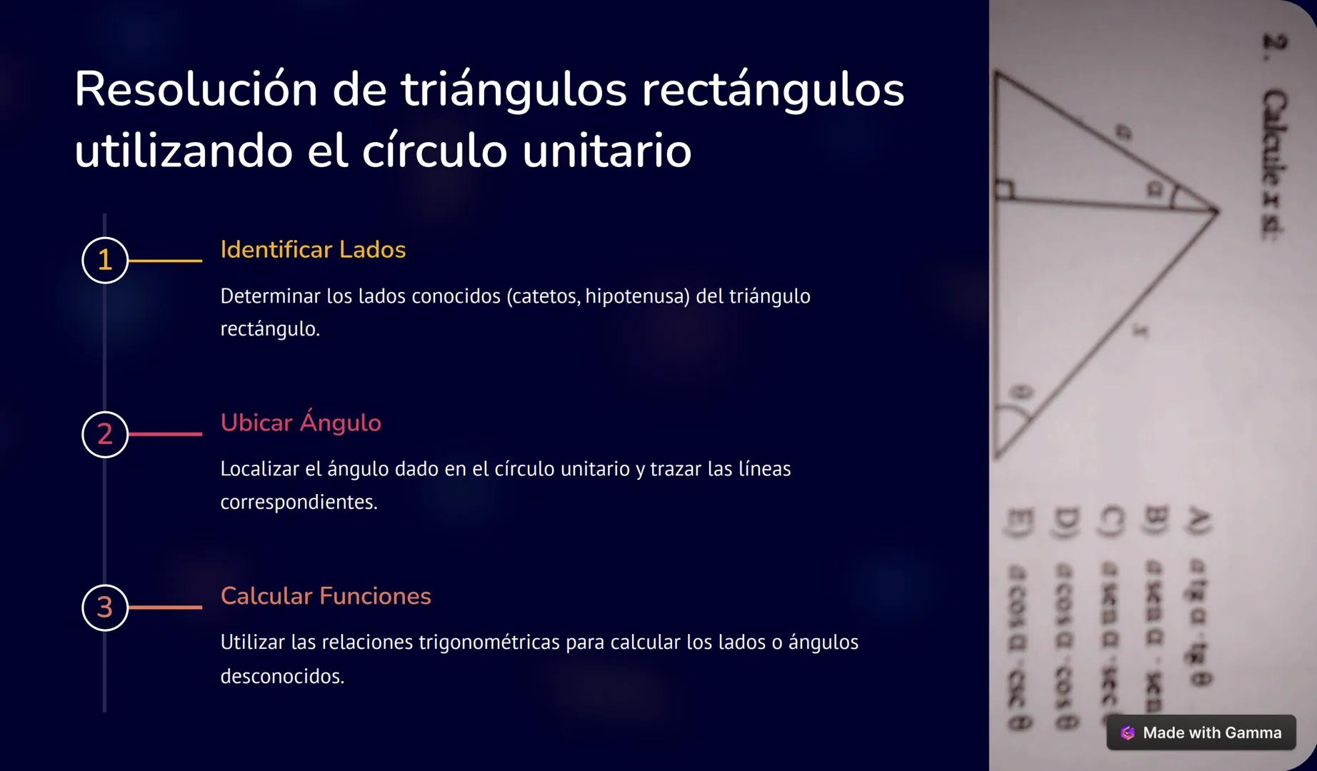 Definición y características del círculo
unitario
r un texto
abras sin
original.
1
Definición
El círculo unitario es un círculo con
radio ig