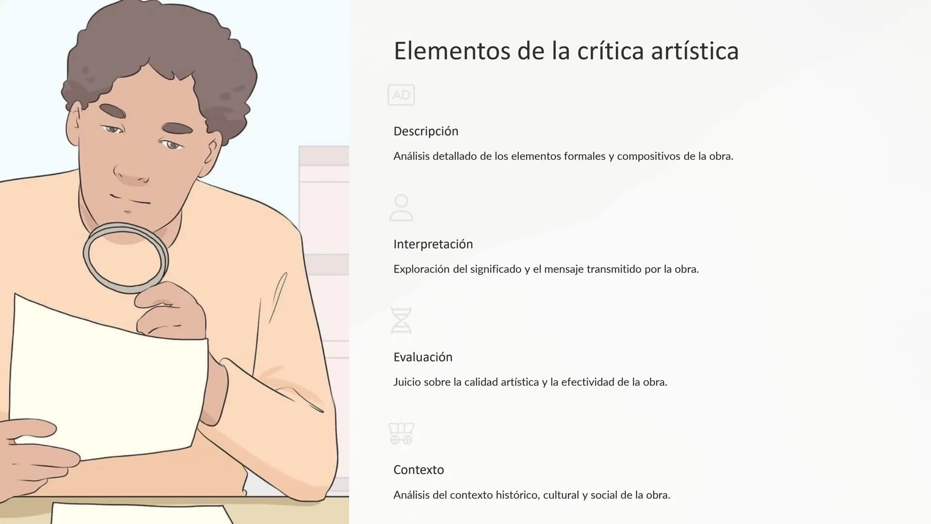 la filosofía del arte
La filosofía del arte es una disciplina que se enfoca en comprender
la naturaleza, el significado y el propósito del a