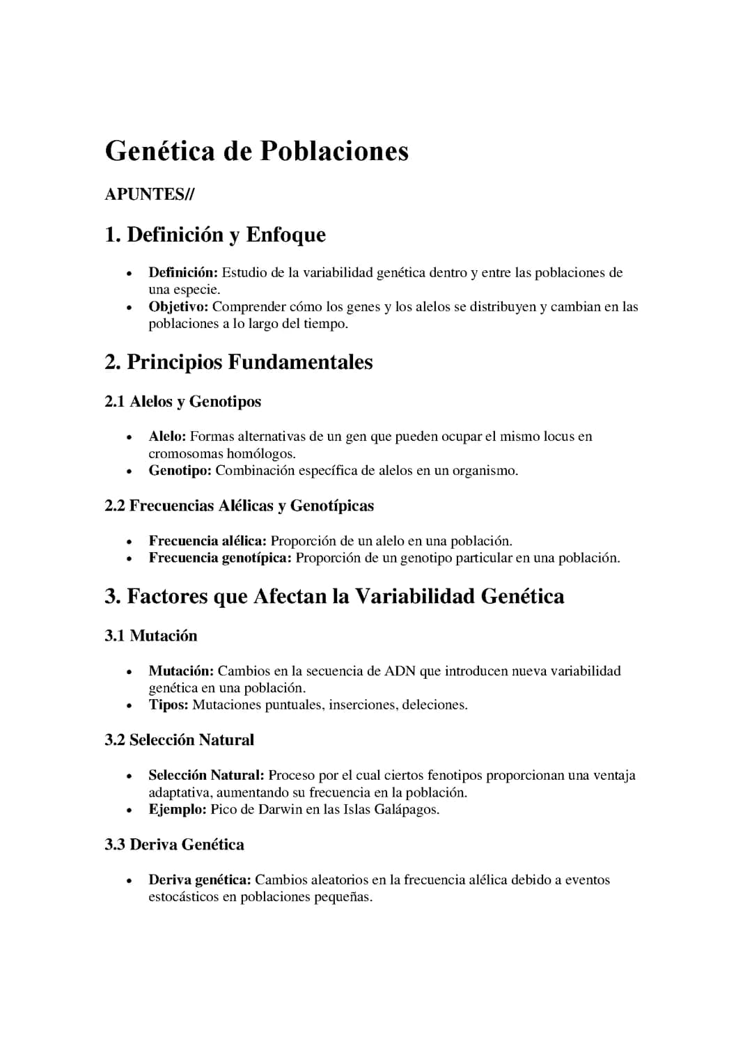 Genética de Poblaciones
