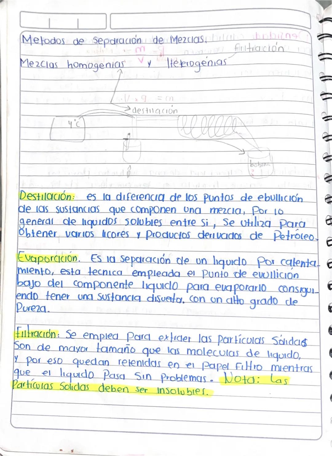 Metodos de separación de Mezciasta shobang
mafiotraición
3
Mezclas homogenias y Heterogenias

Vx 9 = M
→ destilación

4°C

bobina

Destilaci