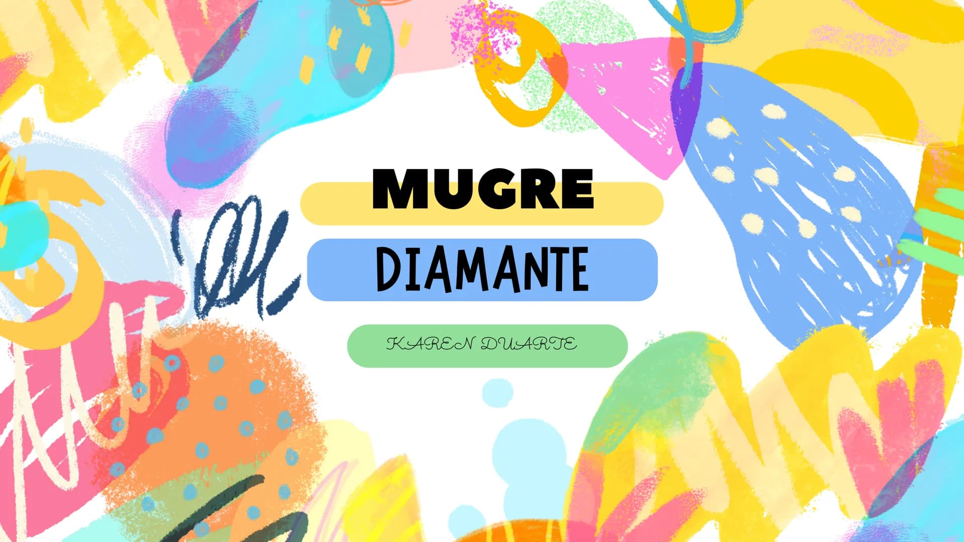 tl
MUGRE
DIAMANTE
KAREN DUARTE P
TABLA DE
CONTENIDO
1.
2.
3.
4.
5.
¿QUIÉN ES?
¿SU HISTORIA?
OBRAS
ANÁLISIS
REFERENCIAS ¿QUIÉN ES?
Es una dis
