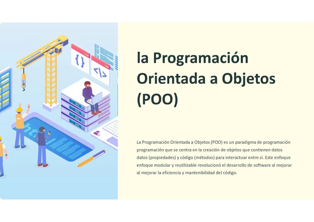 Programación Orientada a Objetos: 