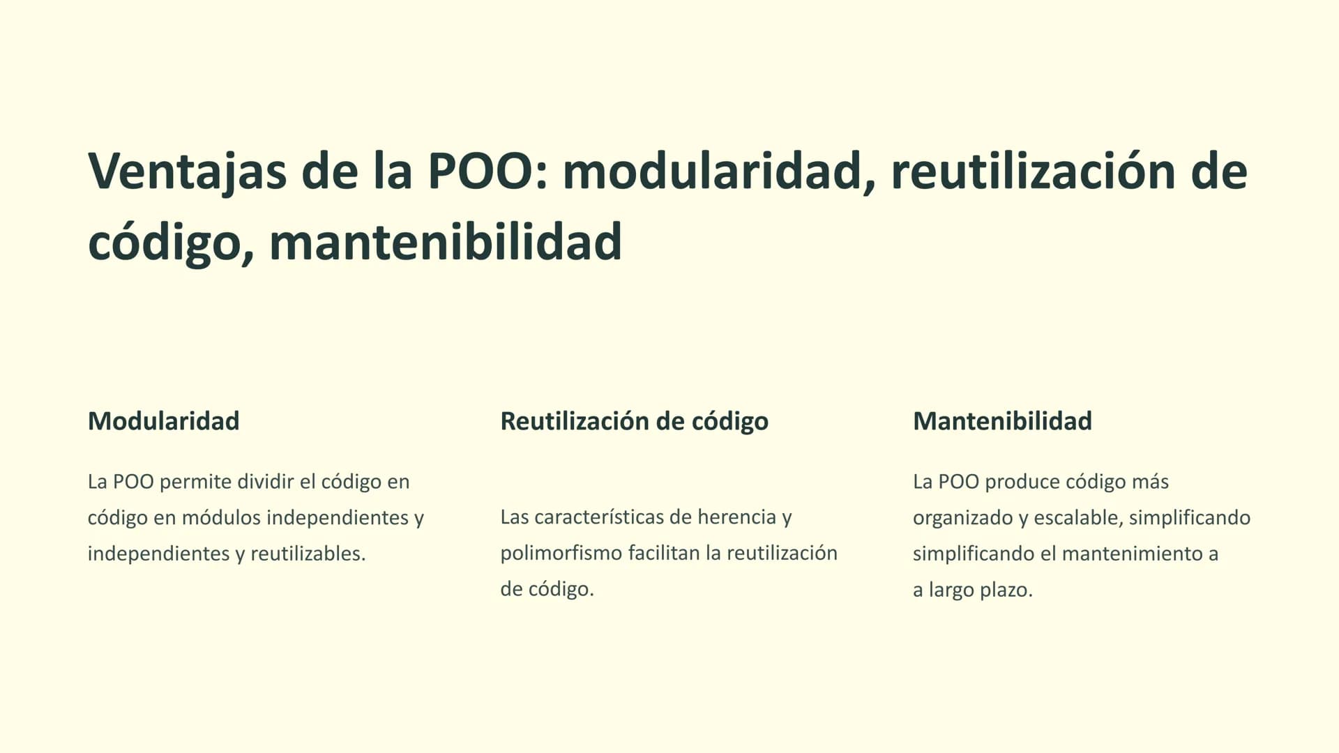 E
{}
دا؟
la Programación
Orientada a Objetos
(POO)
La Programación Orientada a Objetos (POO) es un paradigma de programación
programación qu