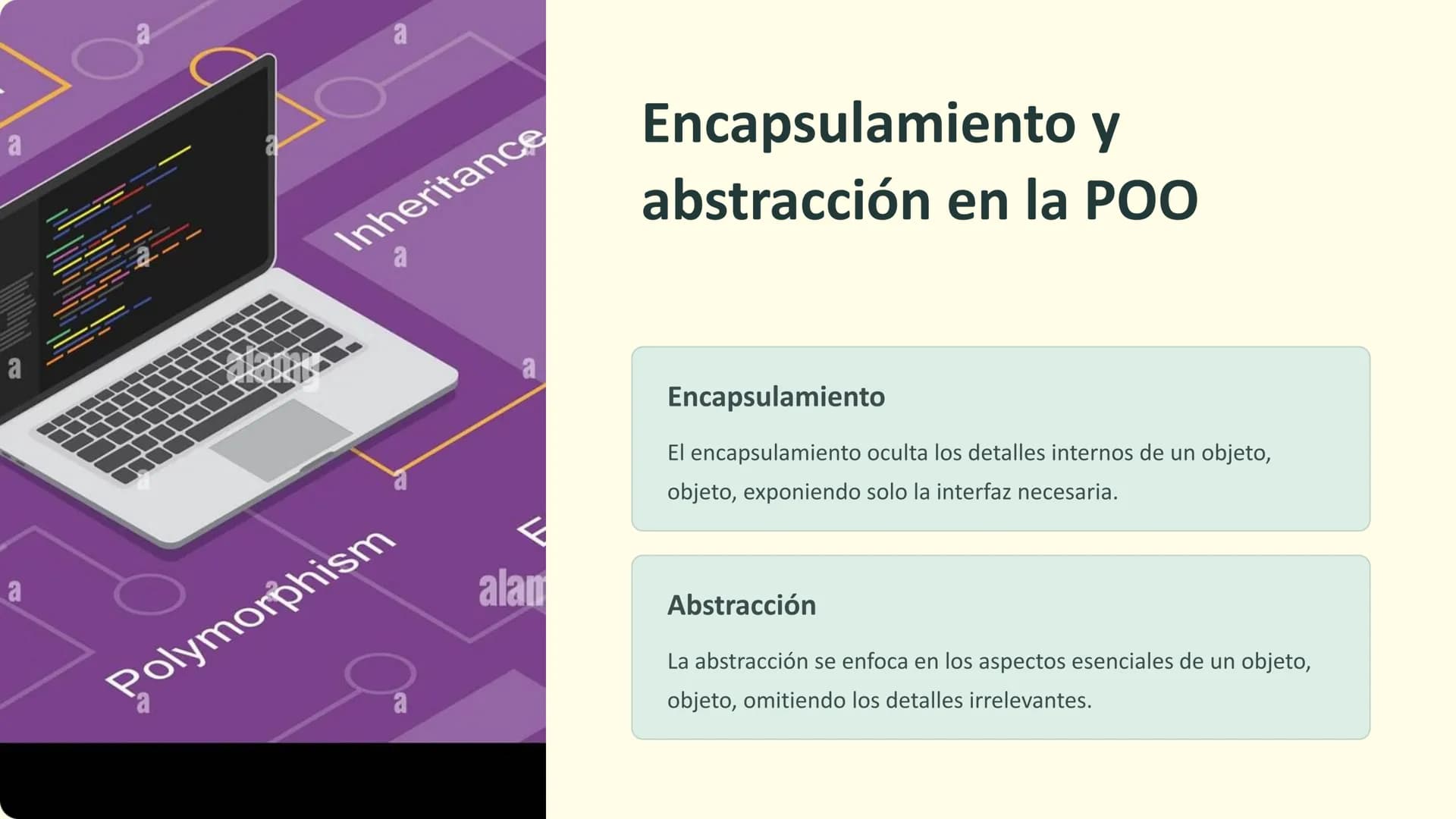 E
{}
دا؟
la Programación
Orientada a Objetos
(POO)
La Programación Orientada a Objetos (POO) es un paradigma de programación
programación qu