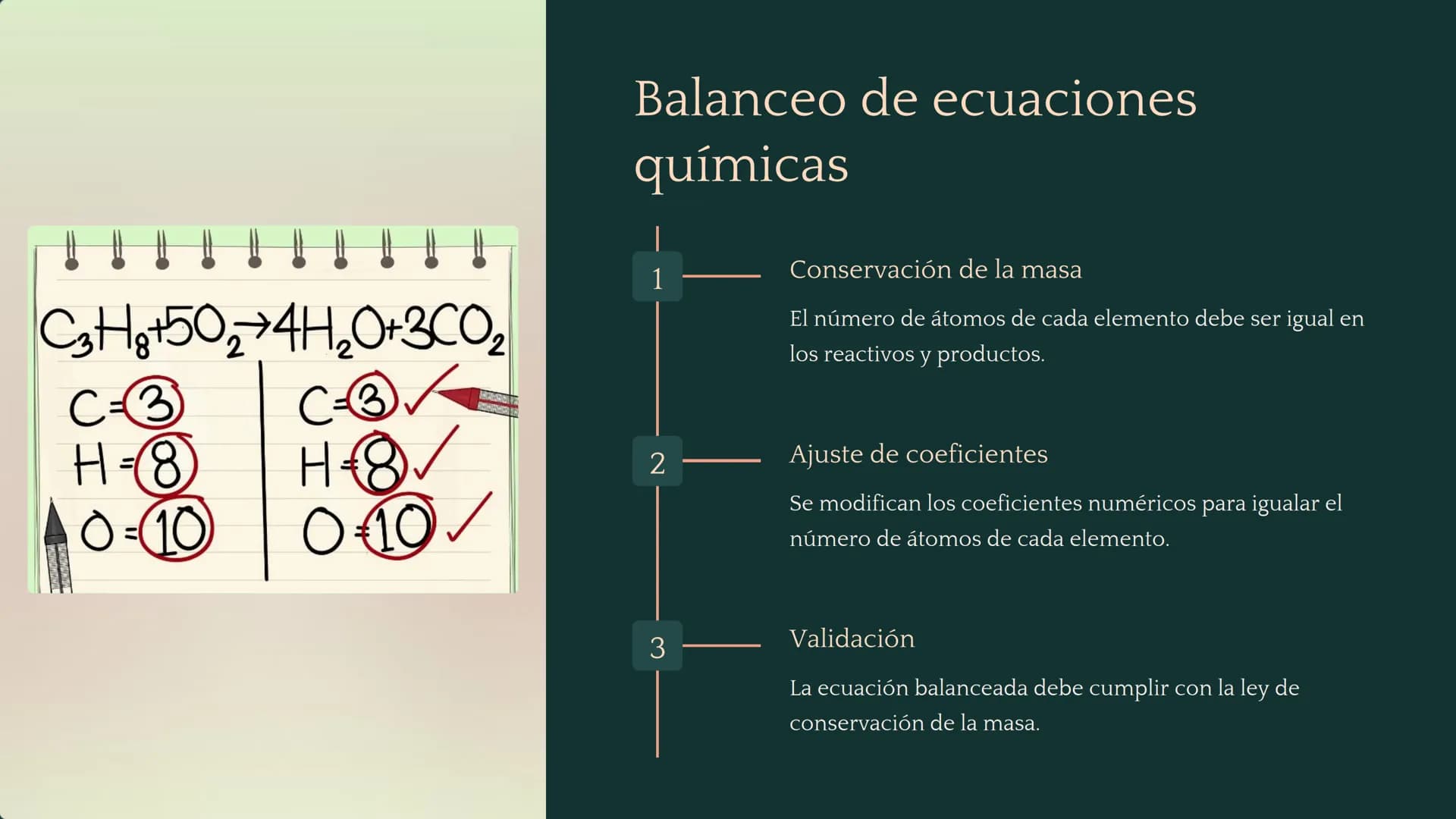 山
Reacciones químicas:
Evidencias, ecuaciones químicas,
balanceo por el método del ion-
electrón
Exploraremos las reacciones químicas, desde