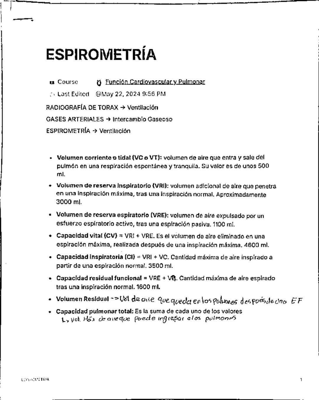 VALORACIÓN OXIGENACIÓN Y VENTILACIÓN 