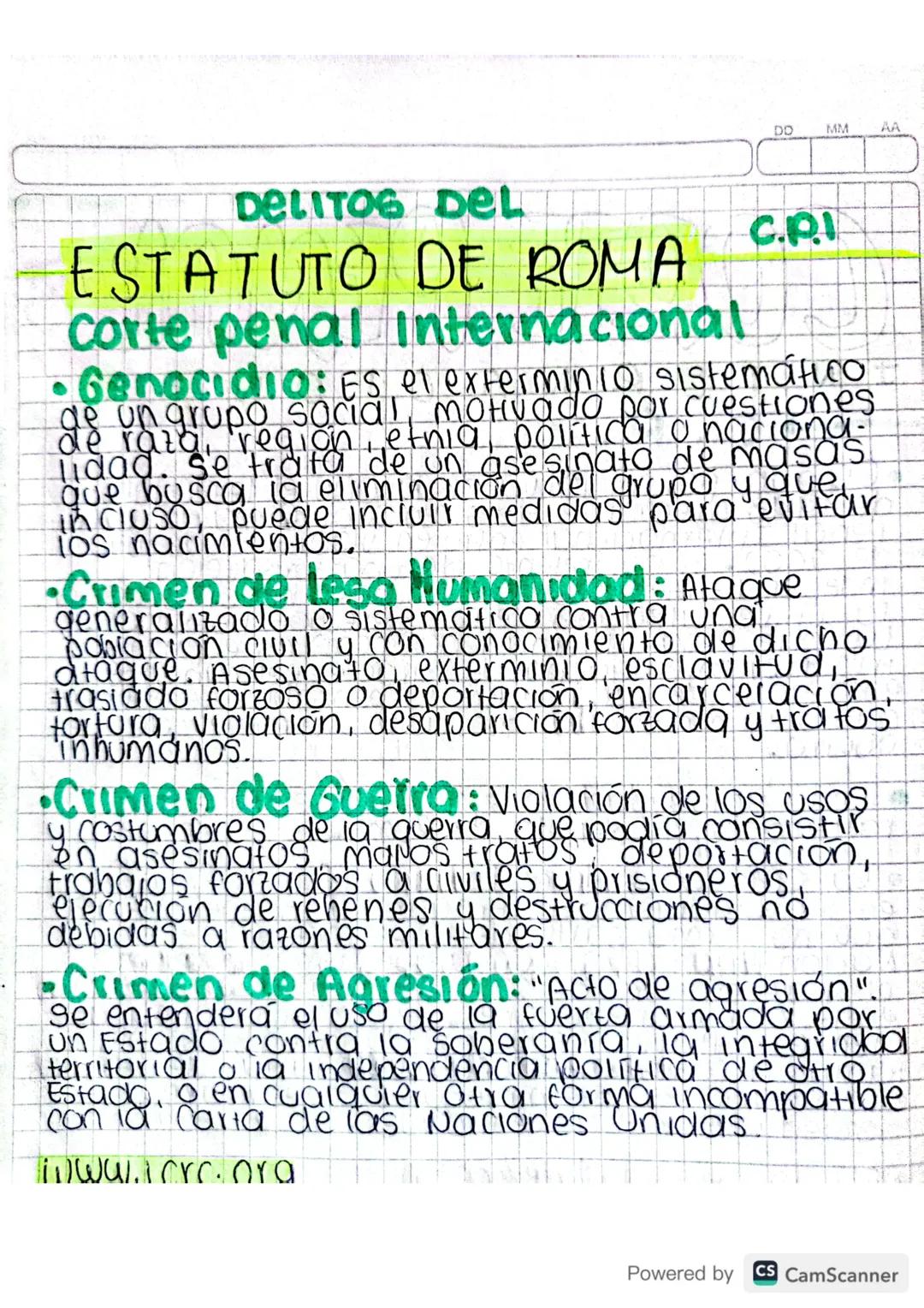 # CORTE PENAL

INTERNACIONAL

•Creada por iniciativa de la ONU el 17 de julio
de 1998 mediante el Estatuto de Roma, la Corte
Penal Internaci