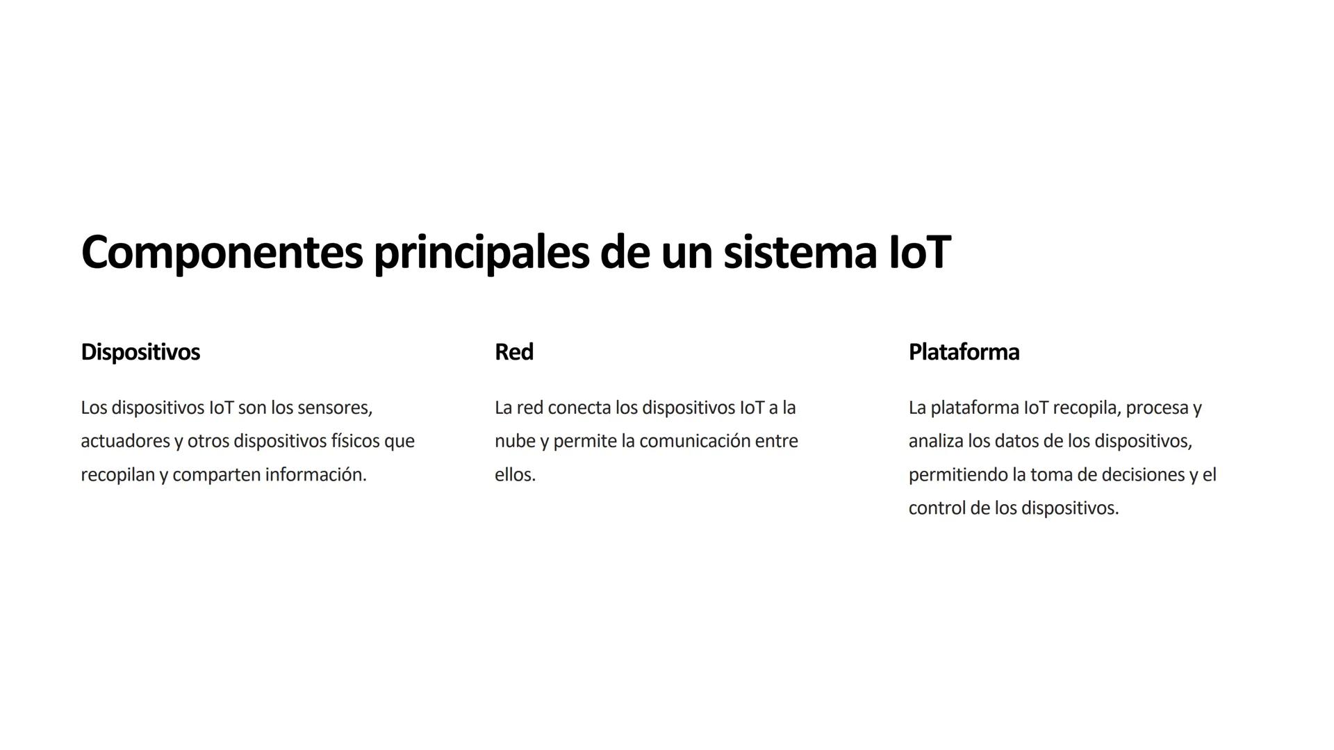 # Internet de las Cosas

(IoT)

El Internet de las Cosas (IoT) es un ecosistema de dispositivos conectados que
recopilan y comparten datos p