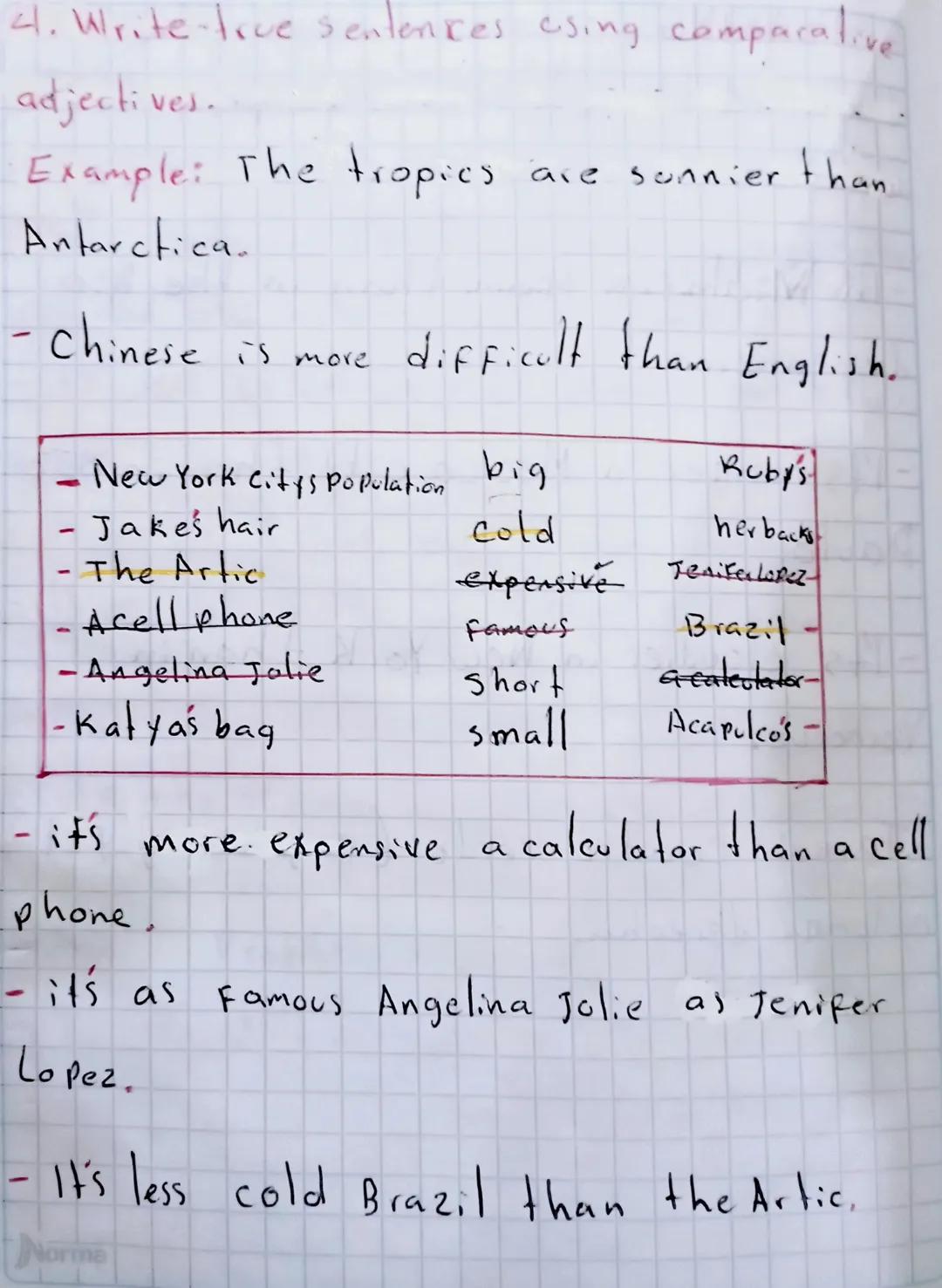 Comparative Adjectives

Rules:
* Monosyllables adjer than
a. Bigger than
Fatler than

b stronger than
longer than
Smoller than

C. happier t