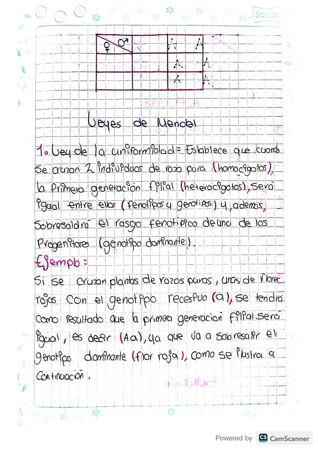 Conceptos de genetica.
Genotipo = Todo el tipo de genes de un organ's-
mo
Fenotipo
Observables.
Expresión de los gen es 4 que son
Alejo = Ca