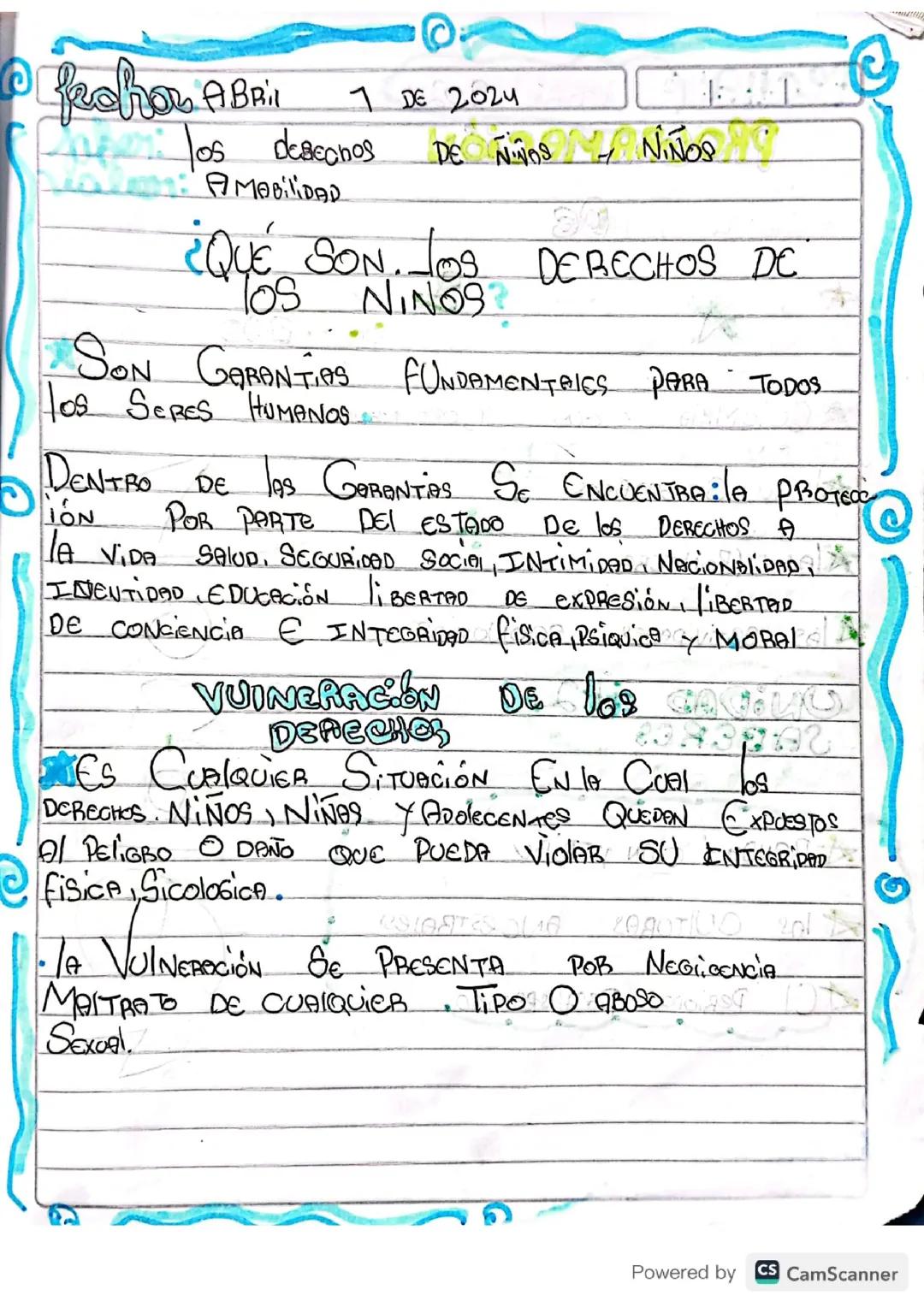 Los Derechos Fundamentales de los Niños