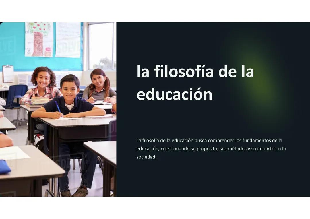 Introducción a la Filosofía de la Educación