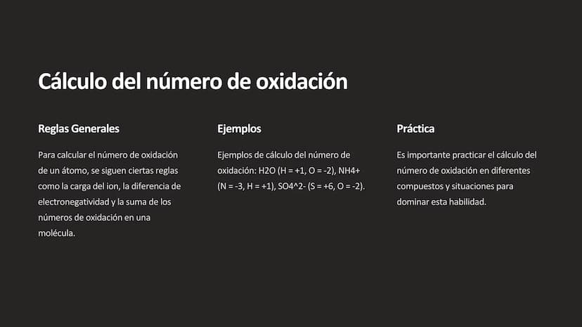 Oxidación-reducción:
Número de oxidación
La oxidación-reducción, o redox, es un proceso
fundamental en la química que involucra el
intercamb