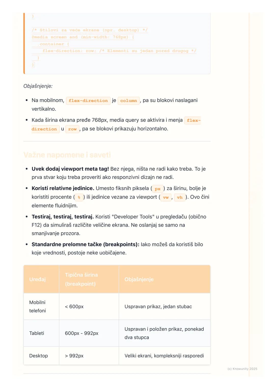 # CSS-responzivni dizajn
(osnove)

Šta je responzivni veb dizajn?

Responzivni veb dizajn (RWD - Responsive Web Design) je pristup dizajnira