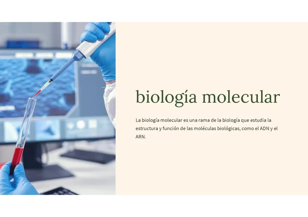 Biología molecular