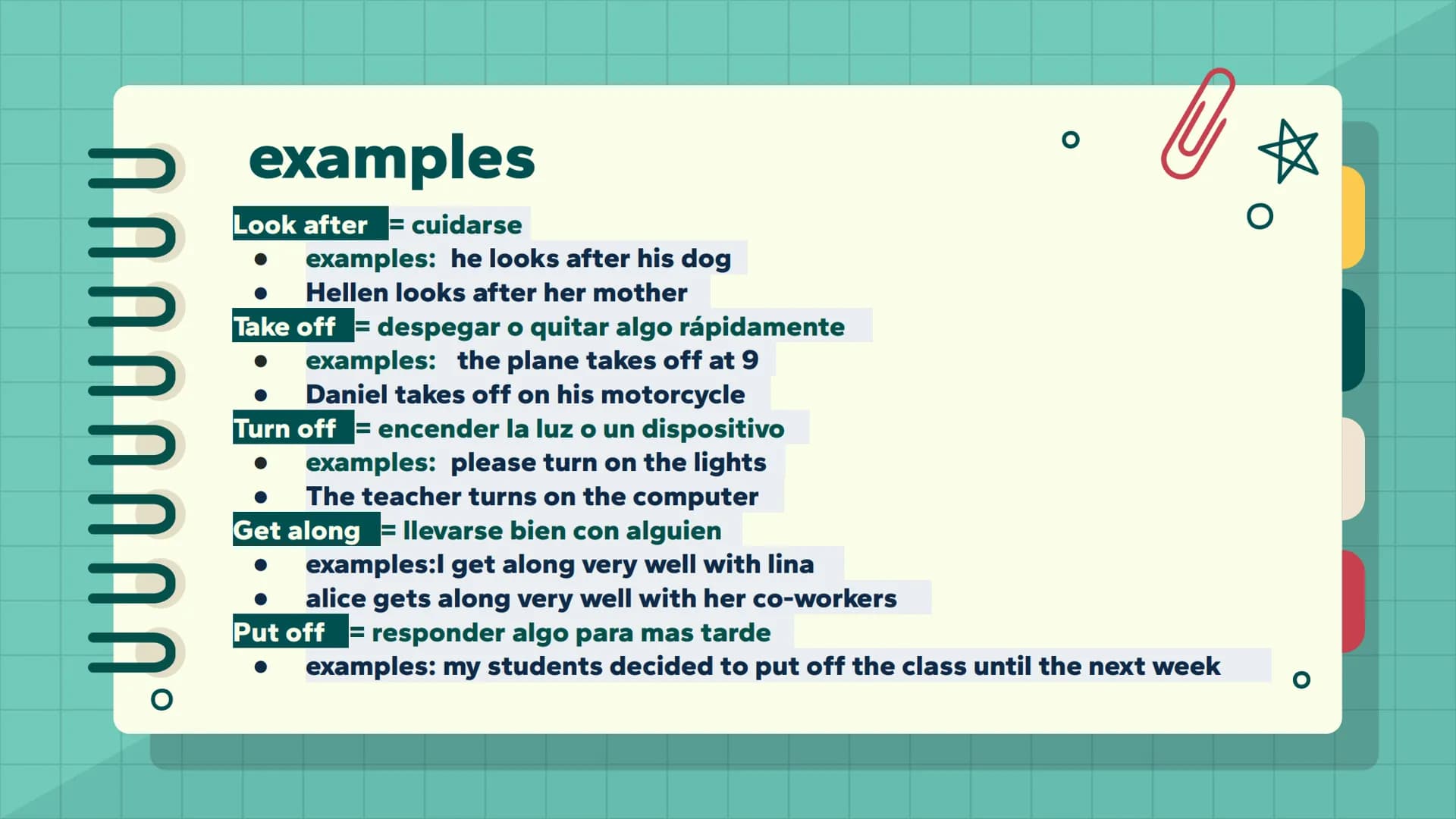 ՈՐ
Phrasal verbs
short explanation
☆ what is phrasal verb?
Los phrasal verbs son palabras especiales en inglés queO
se forman combinando un 