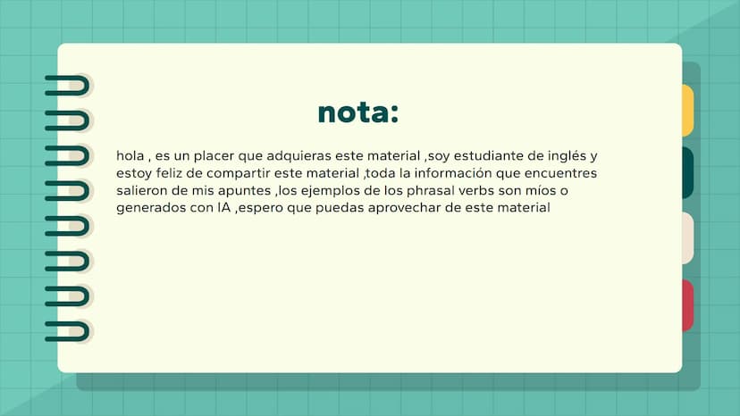 ՈՐ
Phrasal verbs
short explanation
☆ what is phrasal verb?
Los phrasal verbs son palabras especiales en inglés queO
se forman combinando un 