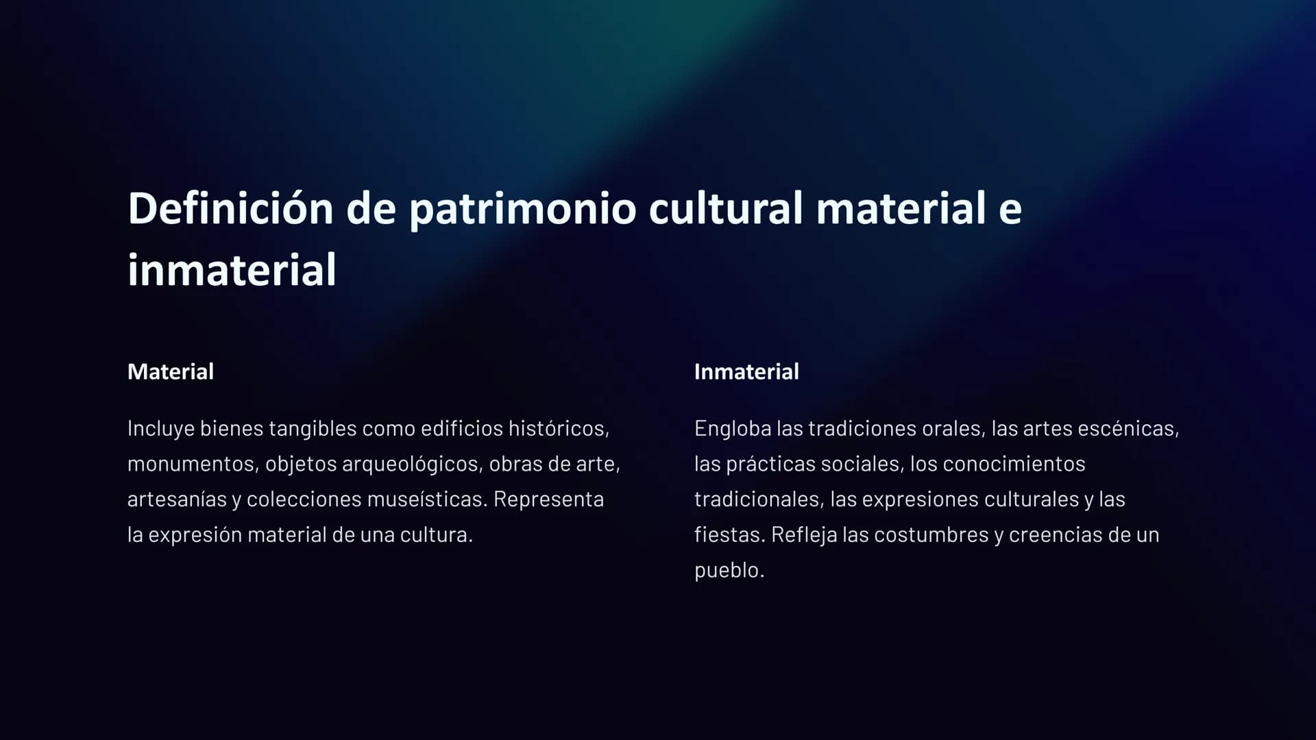 dreamstime
dreamstime
reamin
Patrimonio cultural y
y memoria colectiva
colectiva
El patrimonio cultural es el conjunto de bienes
materiales 
