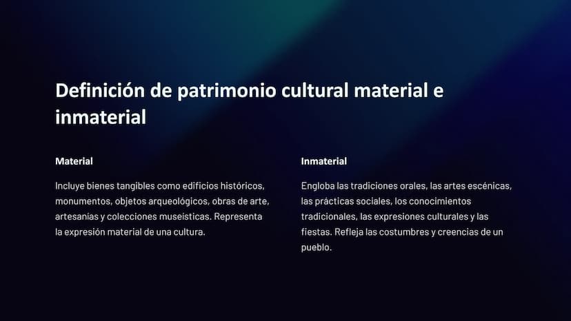 dreamstime
dreamstime
reamin
Patrimonio cultural y
y memoria colectiva
colectiva
El patrimonio cultural es el conjunto de bienes
materiales 