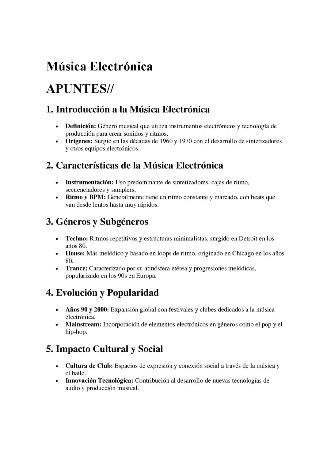 Música Electrónica