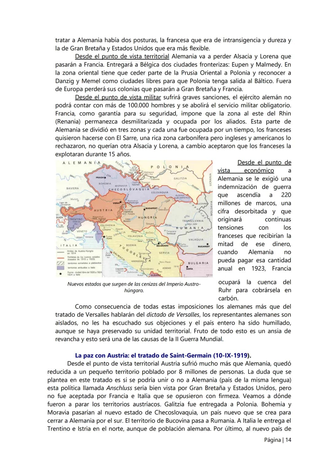 6.
La I Guerra Mundial.
El desarrollo del nacionalismo/imperialismo de las potencias europeas va a ser el
causante general de la Gran Guerra