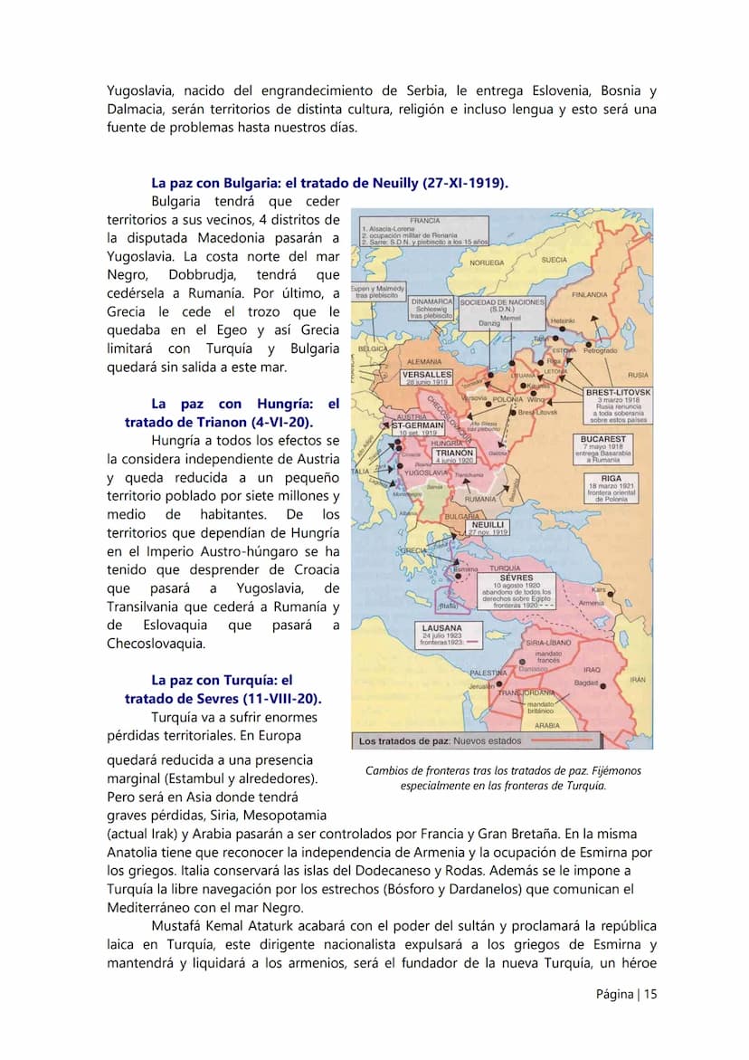 6.
La I Guerra Mundial.
El desarrollo del nacionalismo/imperialismo de las potencias europeas va a ser el
causante general de la Gran Guerra