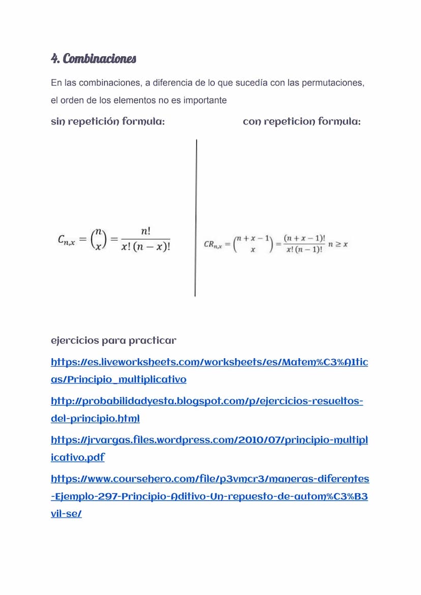 ¿Qué es una técnica de conteo?
Las técnicas de conteo son estrategias matemáticas usadas en probabilidad y
estadística que permiten determin