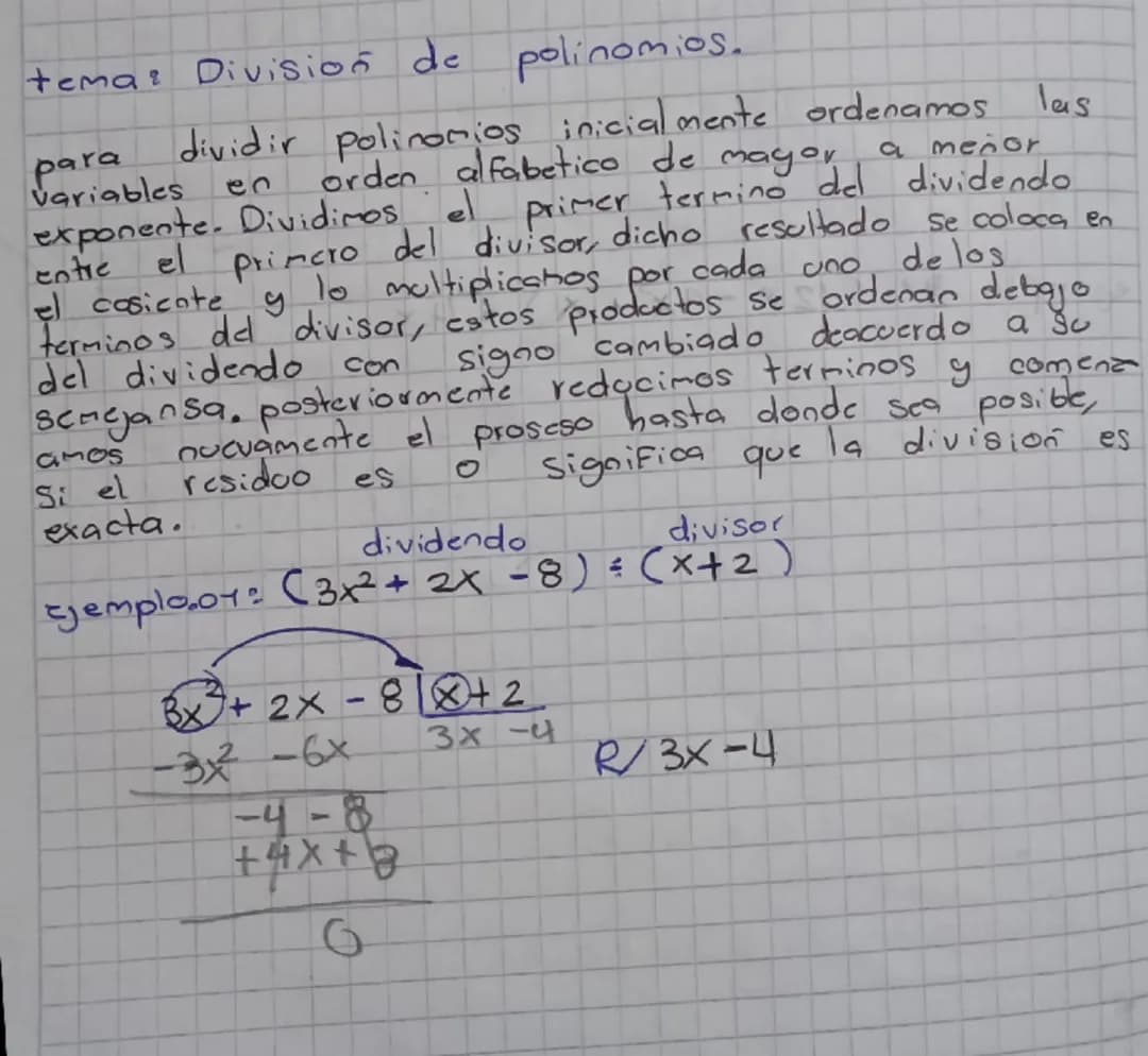 División de polinomios 