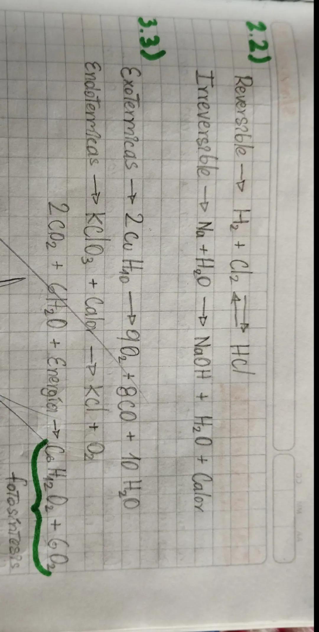 # Clases de Reacciones Químicas

Las reacciones químicas se pueden clasificar desde varios parte
de Vista?

2) Teniendo en cuenta los proces