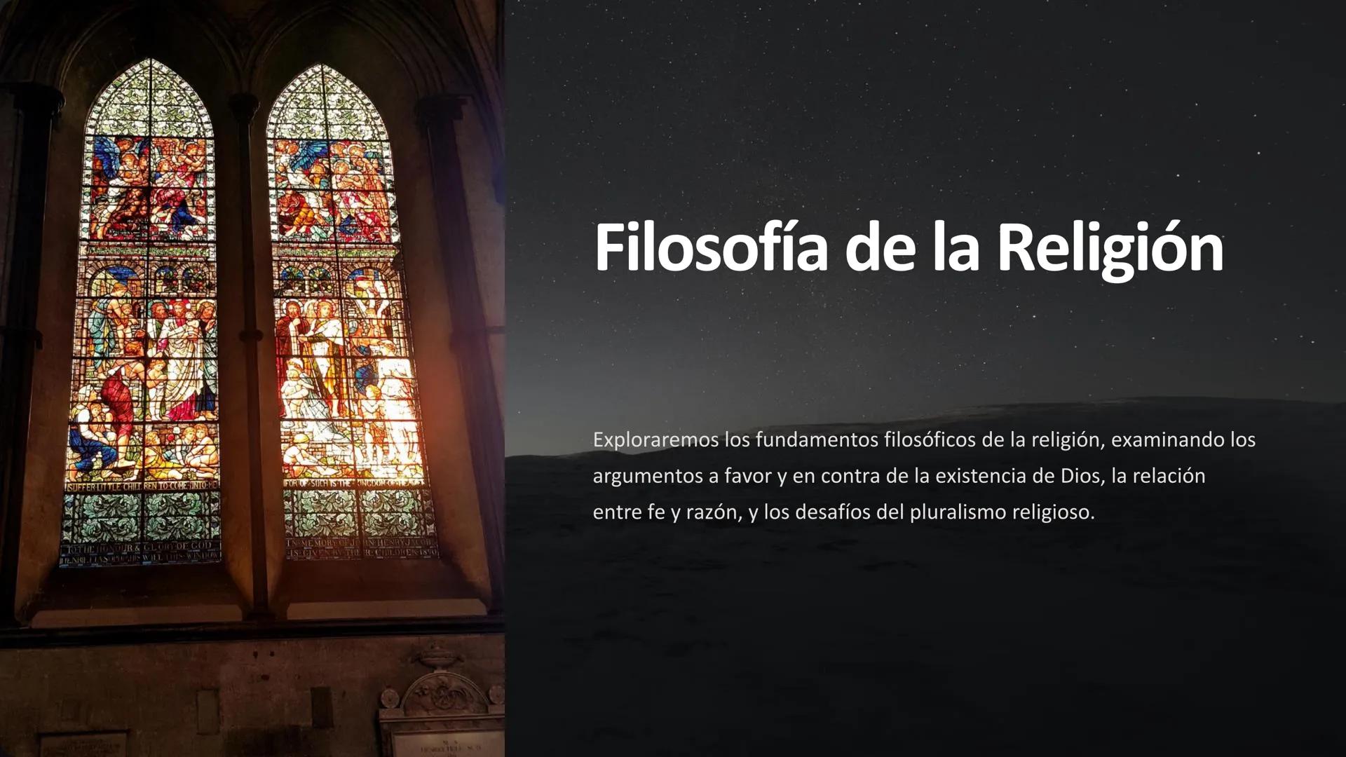 Filosofía de la Religión
ISUFFER LITTLE CHILT REN TO COME INTO M
TOTHE HONOUR & GLORY OF GOD
HENRILETASORGHIS WILL CHIS-WINDOWE
SUCH TS T
IN