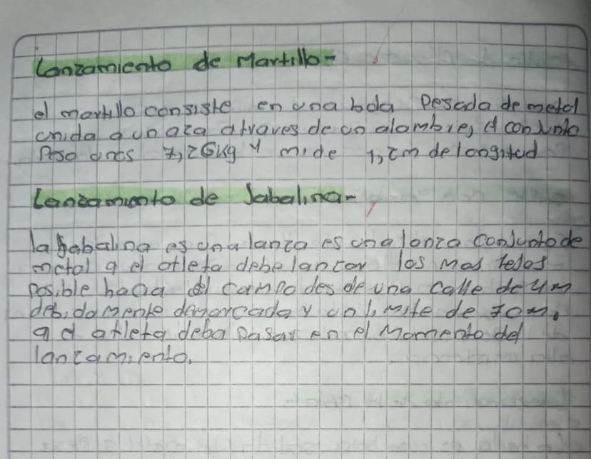 QJon
Pruebas de Campo
son una de las dos ramas
co la I se divide el
atletismo 1 basicamente reunen todas aquellas
disciplinas deportivas 9 s