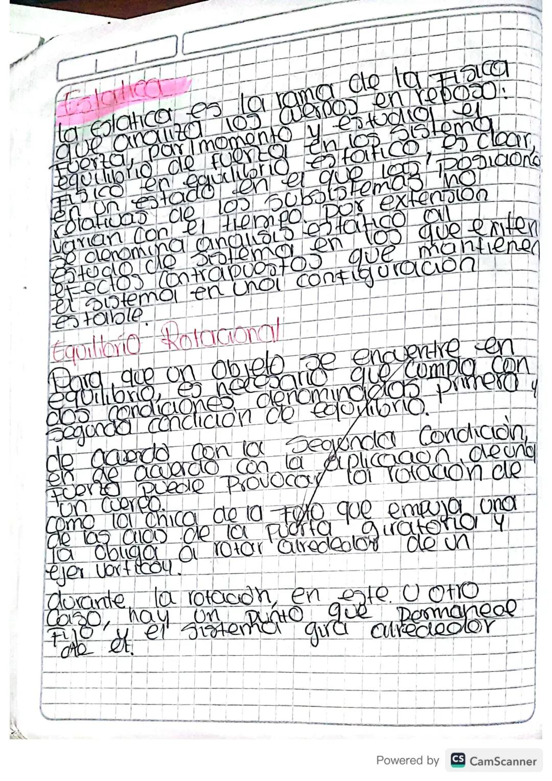 Estalled
ta rados
la Estatical es la rama de la Fisica
que analiza 1100 werpor en reposo.
Fuerza, parlmomento y estudios
quilibrio de fuente