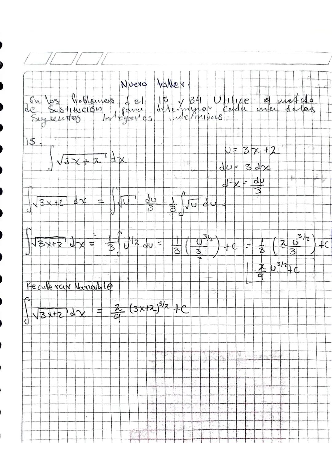 Integrales por Sustitución