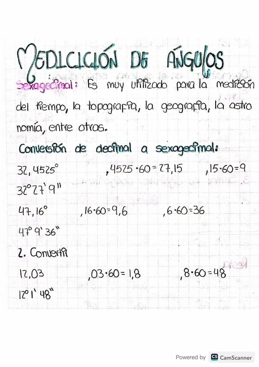 Tema: Hedición de ánguba
Objetiva: Identificar los sistemos de medición.
Angulos en el plano cartesiano
H
I
180°*
TIL
270°
M
+0-360°
Angulos