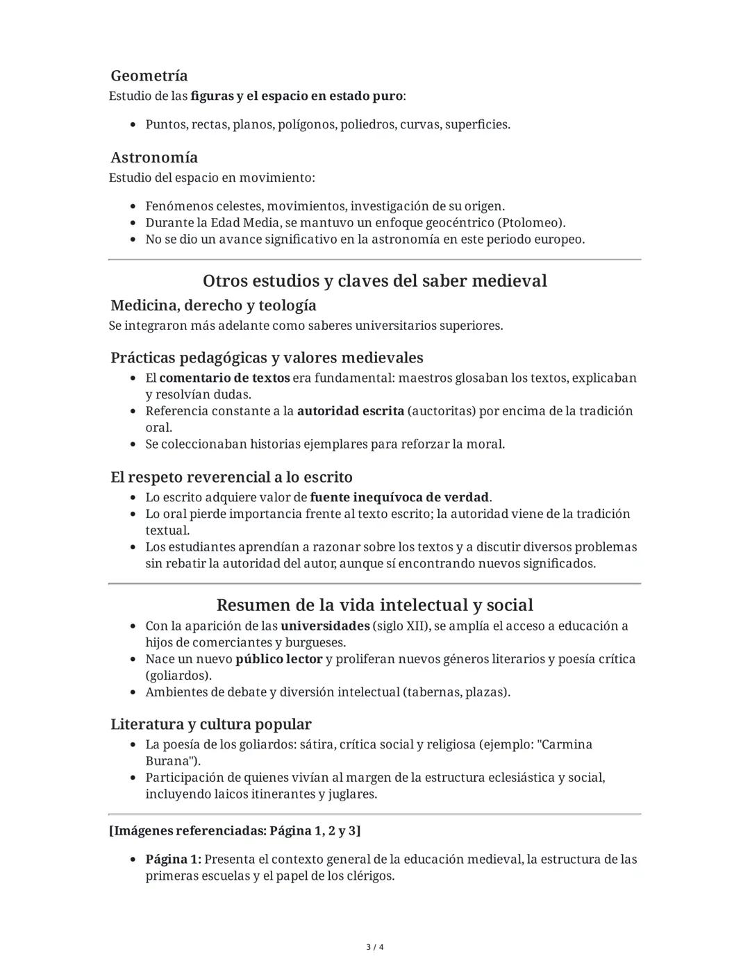 # La educación en la Edad Media

## 1. Introducción general a la educación medieval
Durante la Edad Media, la mayoría de la población era an