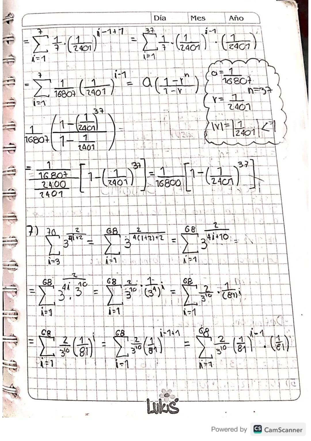 ID TD TTD TT
9
Día
Mes
Año
-X. YB-Y. Y₁ = (X-1) m (m=xt+Y")
•Clase 4
28/08/2023.
•Sumatoria"
Calculo II: Suma enesima
de una serie.
Definici