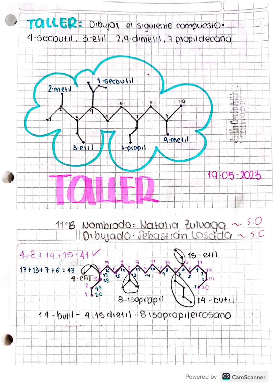 # NOMBRAR

COMPUESTOS ORGÁNICOS

1. Encuentre la cadena de C más larga

2. Numere la cadena de C

3. Señale los sustituyentes

4. Nombre los