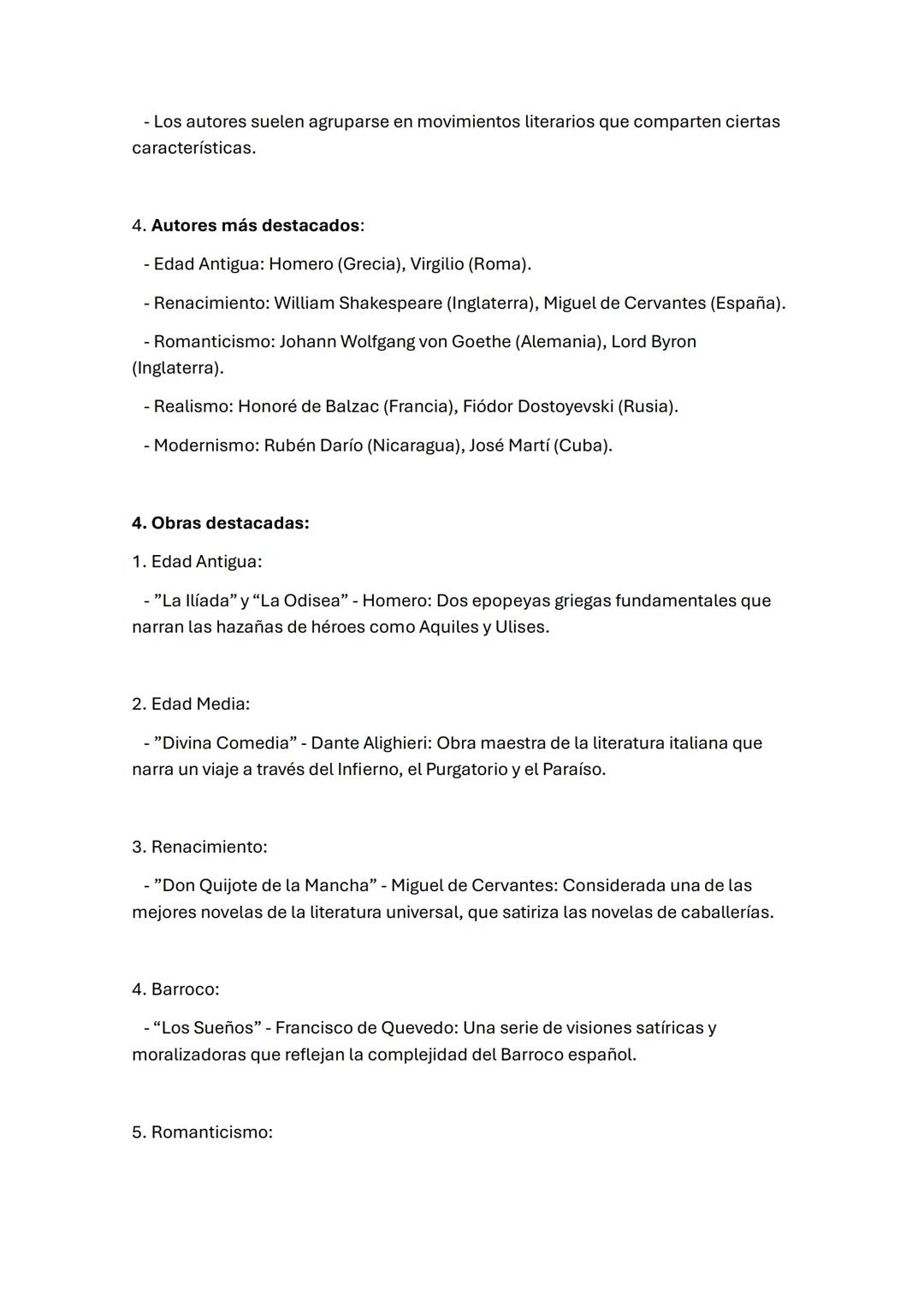 # ÉPOCAS LITERARIAS

1. Concepto:

Las épocas literarias son periodos de tiempo en los que se desarrollan
corrientes literarias con caracter