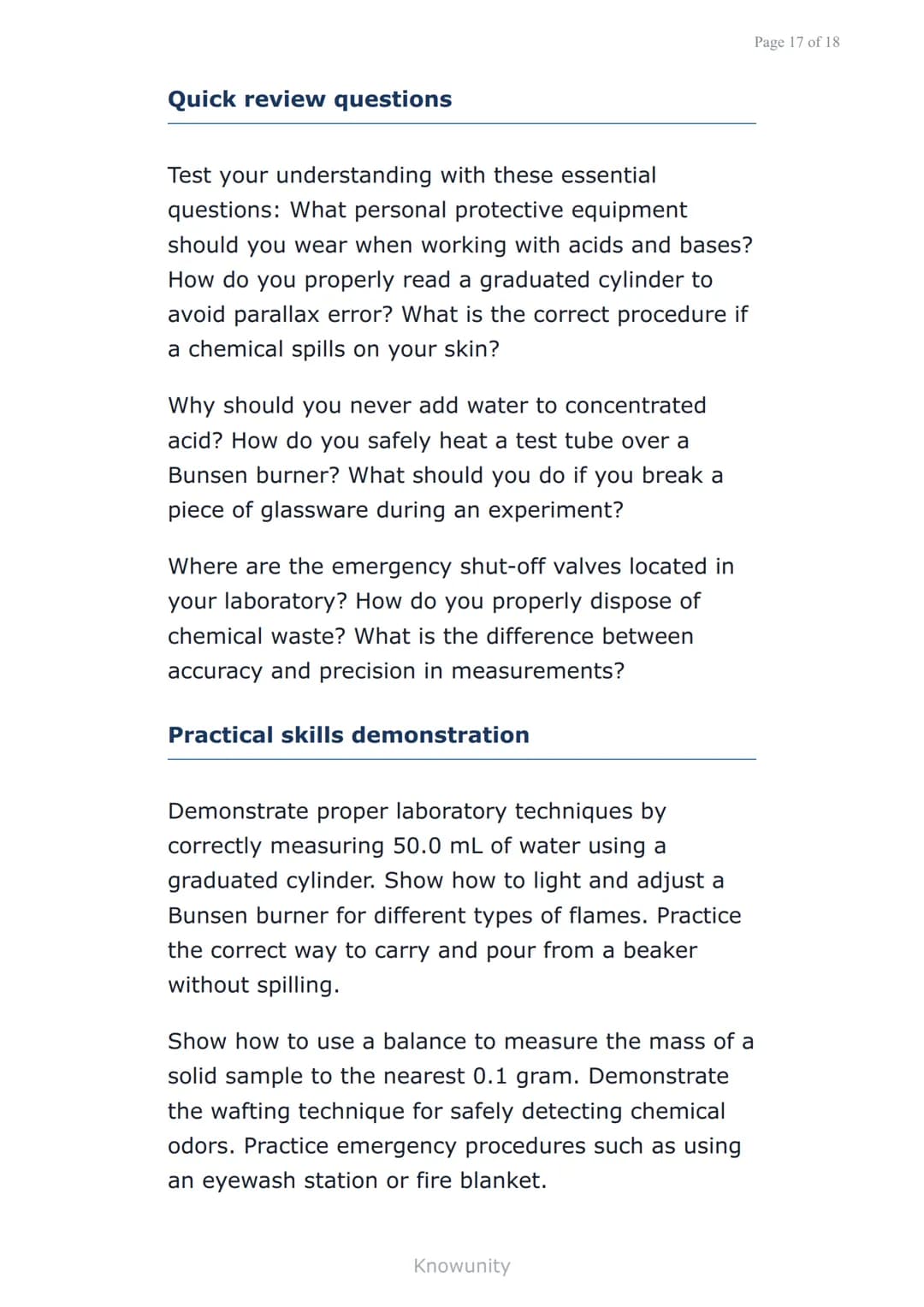Laboratory safety and equipment for scientific
inquiry
Essential safety rules and equipment
use for Grade 7 science labs
What you will learn