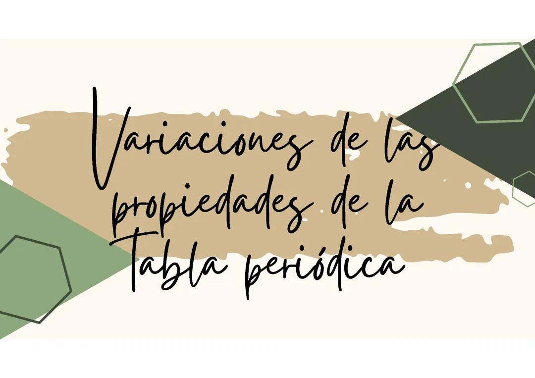 Propiedades y uso de la tabla periódica