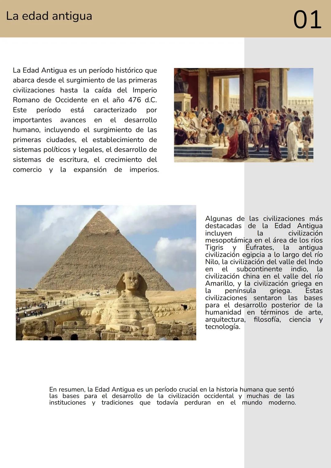 La edad
antigua
UORRE
Juliana Salinas
Sofía Urrea
Sara Acosta
Zayuri Díaz
Darley Palacios La edad antigua
La Edad Antigua es un período hist