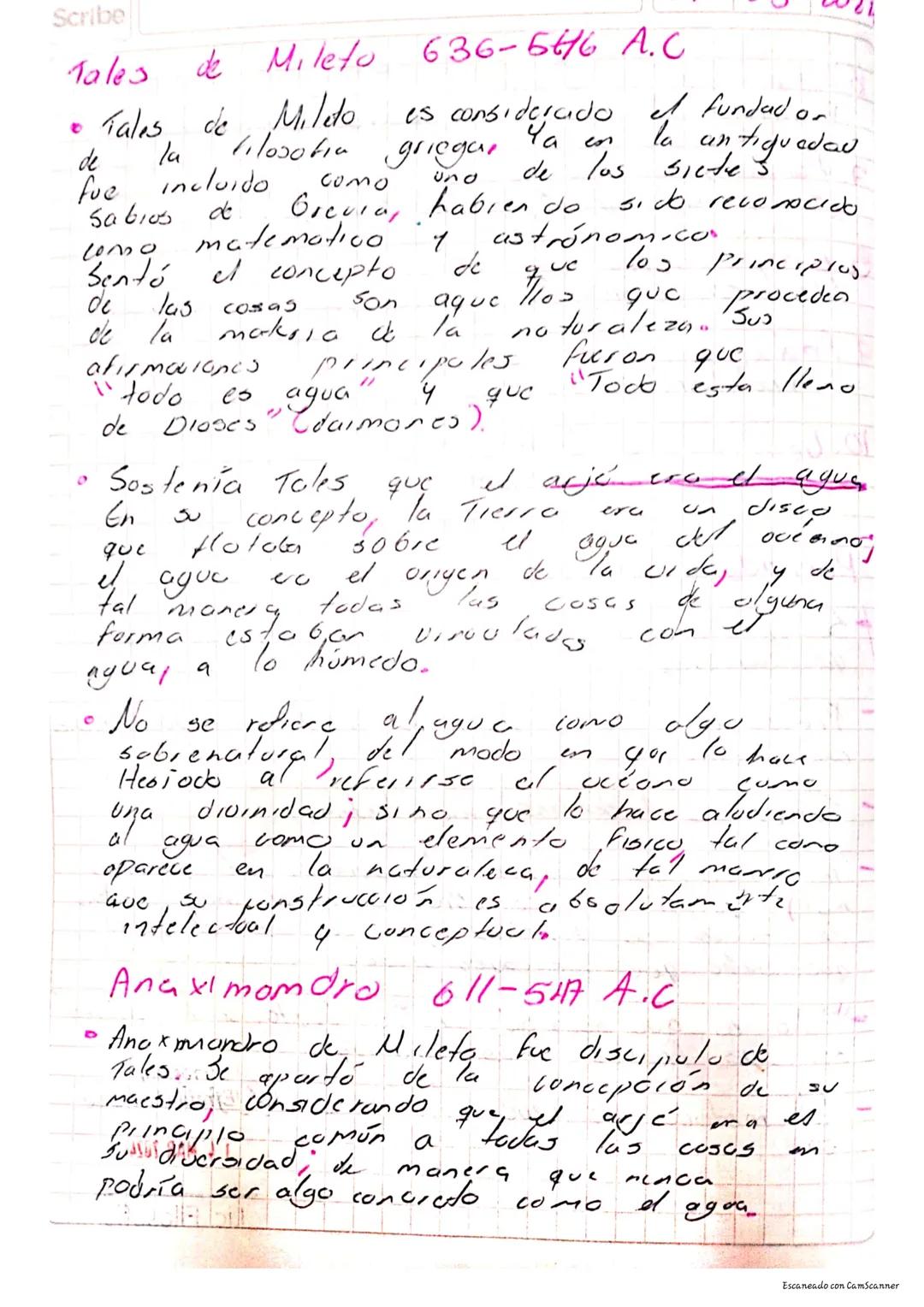 Anaximandro y Tales de Mileto: Historia y Teorías Importantes
