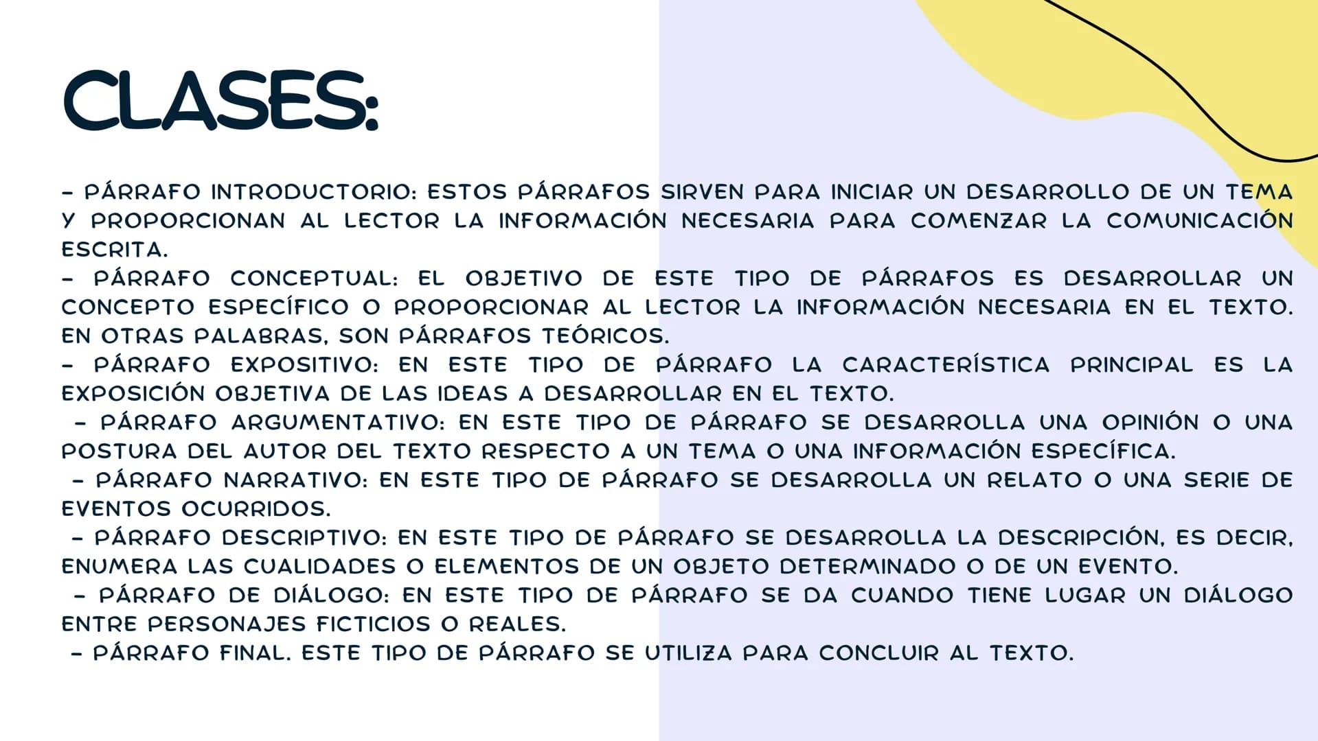 EL PARRAFO DEFINICIÓN:
ES UNA UNIDAD LINGÜÍSTICA Y FORMAL, DE VITAL
IMPORTANCIA PARA PRODUCIR E INTERPRETAR UN
TEXTO. ESTA UNIDAD ORGANIZA E